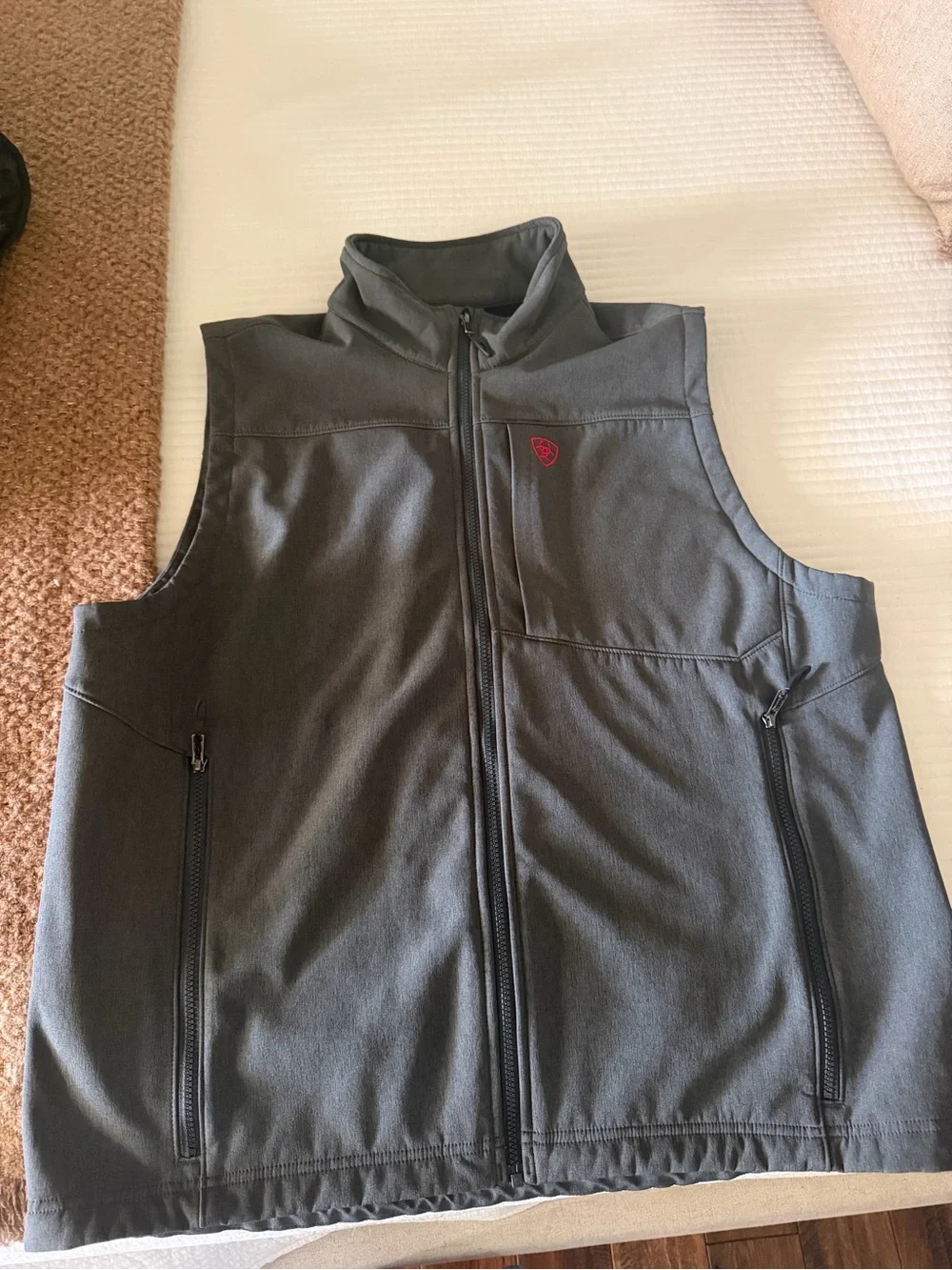 Men's Charcoal Softshell Vest - Ariat